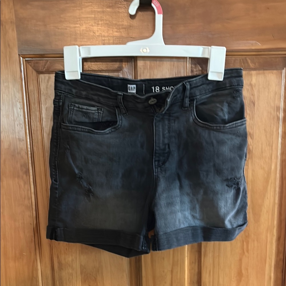 GAP Women's Dark Gray Jean Shorts